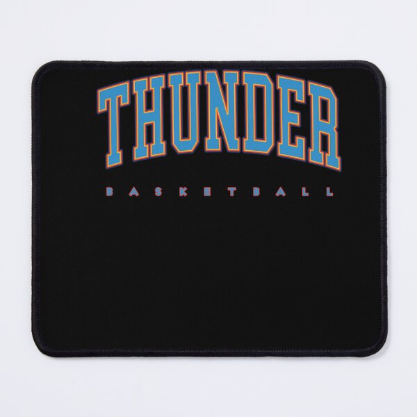 Item preview, Oklahoma Thunder Minimal Letter Basketball Poster Design Today designed and sold by RueBonnerd.