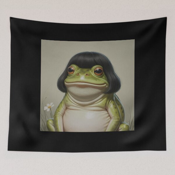 Item preview, Funny Frog Bob Haircut Meme designed and sold by Mateusz Majcherek.