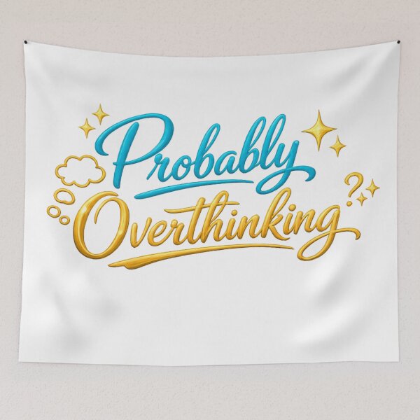 Item preview, Just Probably Overthinking Again designed and sold by Prime_1.