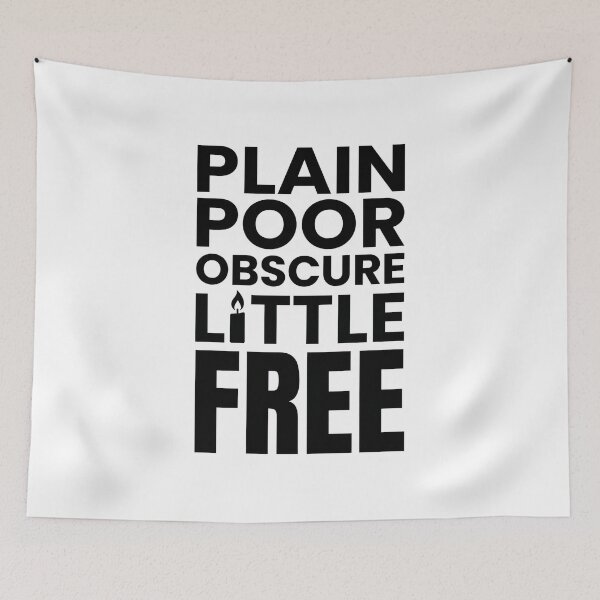 Item preview, Jane Eyre Plain Poor Obscure Little Free Subtle Quote Graphic designed and sold by Fenay Designs.