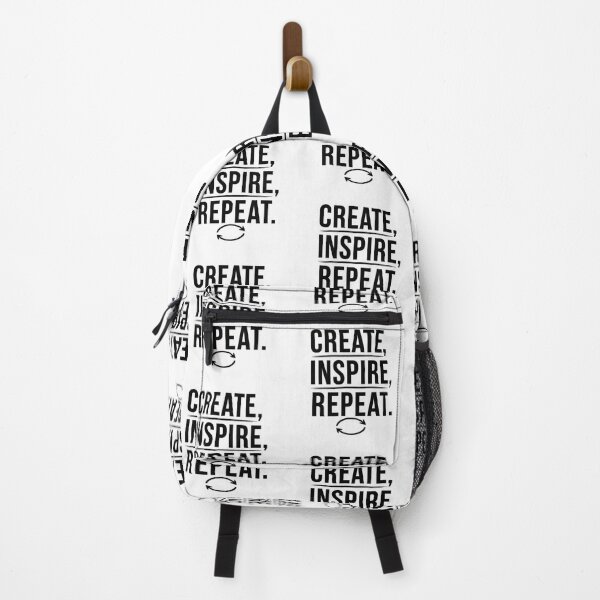 Item preview, Create Inspire Repeat | Minimal Motivational Typography Quote designed and sold by Divichan.