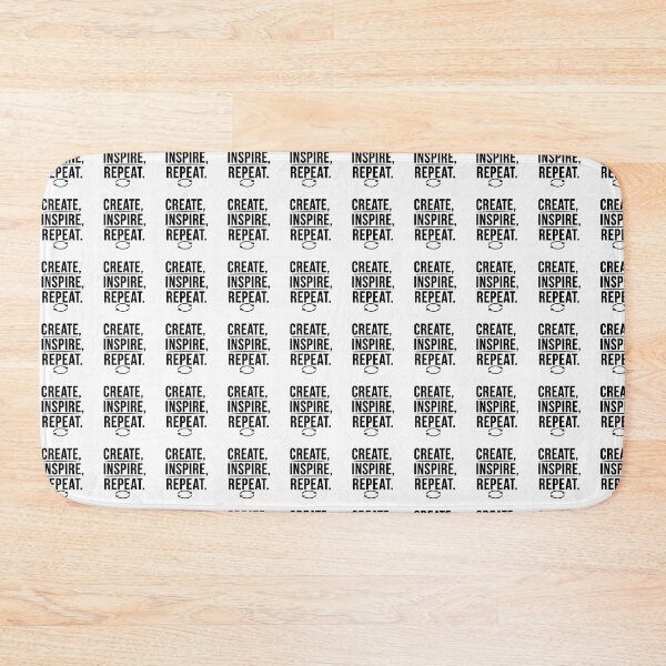 Item preview, Create Inspire Repeat | Minimal Motivational Typography Quote designed and sold by Divichan.