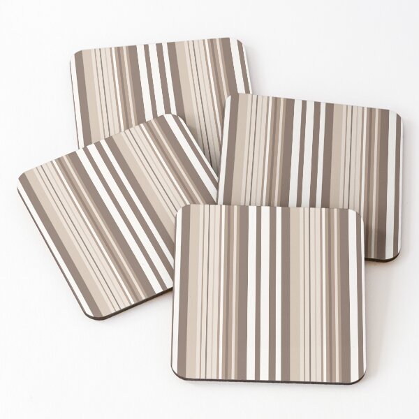 Item preview, Neutral Earth Tone Vertical Stripes Design  designed and sold by PatternTitan.