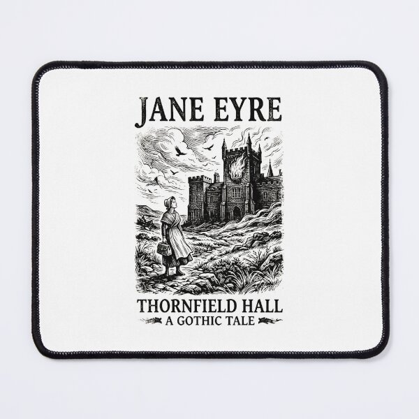 Item preview, Jane Eyre Thornfield Hall A Gothic Tale Vintage Engraving designed and sold by Fenay Designs.