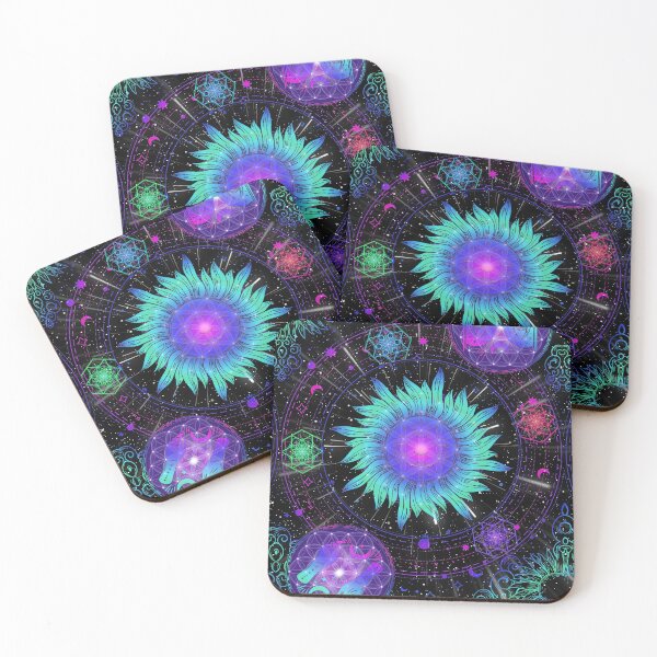 Item preview, Celestial Sacred Geometry Sun and Moon Tarot Seamless Vector Pattern Art designed and sold by FestDrip.