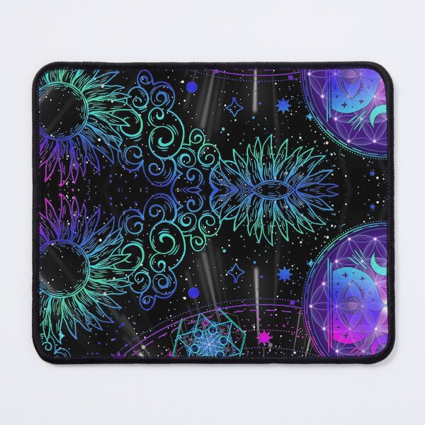 Item preview, Celestial Sacred Geometry Sun and Moon Tarot Seamless Vector Pattern Art designed and sold by FestDrip.