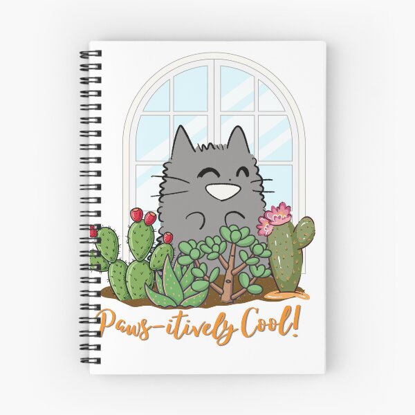 Item preview, Pawsitively Cool Cat and Prickly Cactus Plants designed and sold by Atlasoloji.