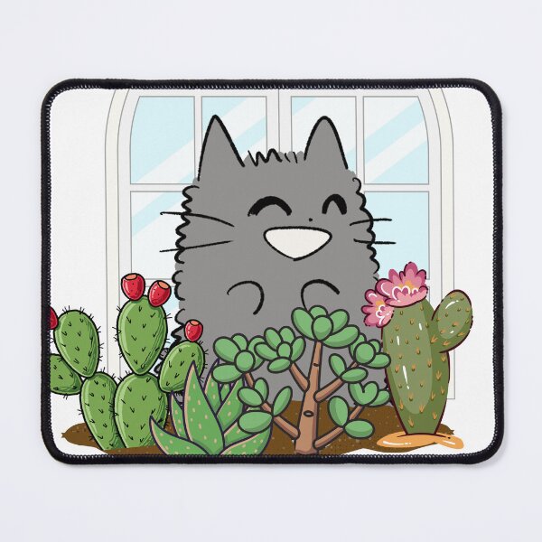Item preview, Pawsitively Cool Cat and Prickly Cactus Plants designed and sold by Atlasoloji.