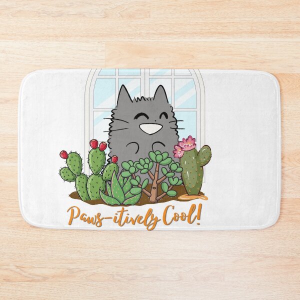 Item preview, Pawsitively Cool Cat and Prickly Cactus Plants designed and sold by Atlasoloji.