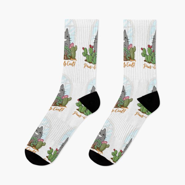 Item preview, Pawsitively Cool Cat and Prickly Cactus Plants designed and sold by Atlasoloji.
