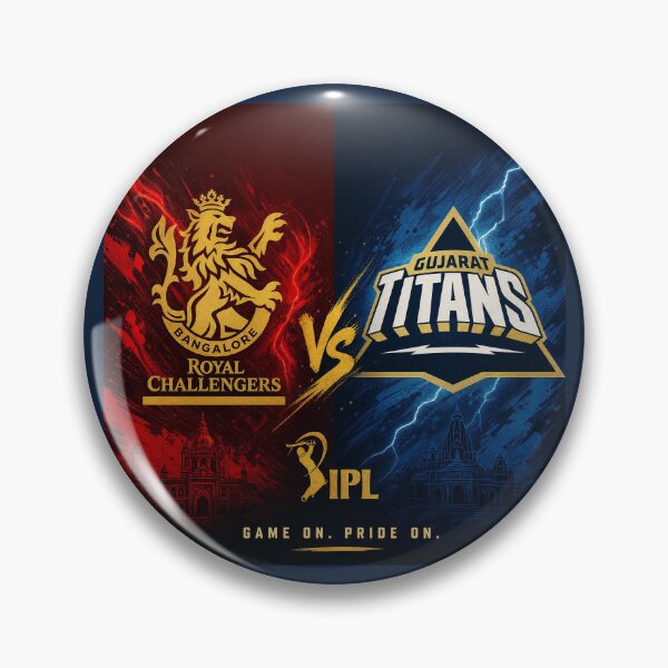 Item preview, RCB vs GT IPL Cricket T-Shirt designed and sold by Crick-Art.