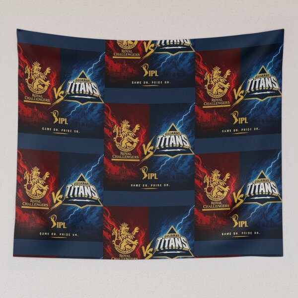 Item preview, RCB vs GT IPL Cricket T-Shirt designed and sold by Crick-Art.