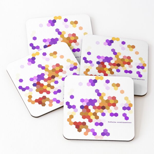 Item preview, Infinite Combinations – Colorful Hexagon Abstract Design designed and sold by NANTONAKU〜なんとなく〜.