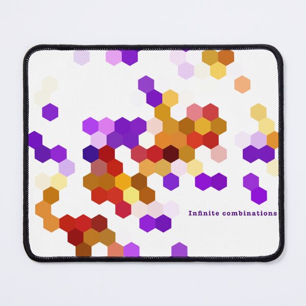 Item preview, Infinite Combinations – Colorful Hexagon Abstract Design designed and sold by NANTONAKU〜なんとなく〜.