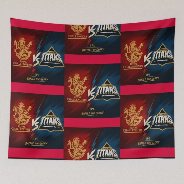 Item preview, RCB vs Gujarat Titans – IPL Clash Graphic Tee designed and sold by Crick-Art.