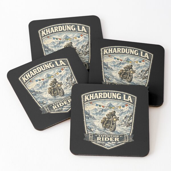 Item preview, Khardung La Expedition Rider Retro Motorcycle Adventure Shirt | Ladakh Himalayan Biker Design designed and sold by Globalcitytees.