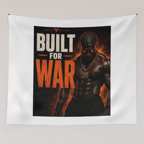 Item preview, Built For War – YAYA ELITE Hardcore Gym Streetwear Motivation Design designed and sold by YAYA ELITE STREETWEAR.