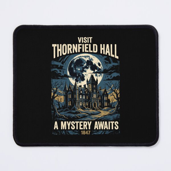 Item preview, Visit Thornfield Hall A Mystery Awaits Jane Eyre Retro Travel Poster designed and sold by Fenay Designs.
