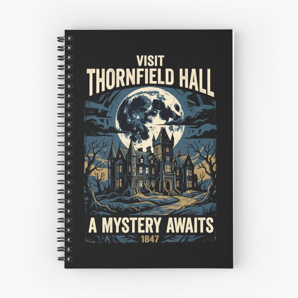 Item preview, Visit Thornfield Hall A Mystery Awaits Jane Eyre Retro Travel Poster designed and sold by Fenay Designs.