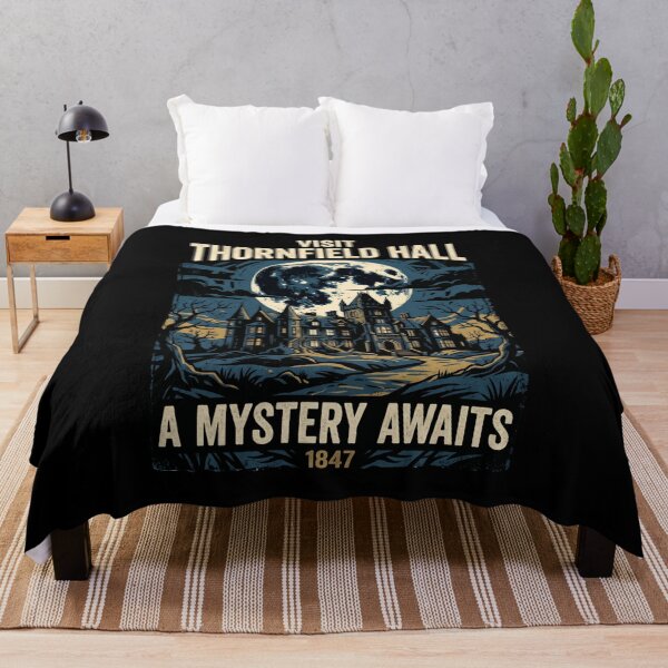 Item preview, Visit Thornfield Hall A Mystery Awaits Jane Eyre Retro Travel Poster designed and sold by Fenay Designs.