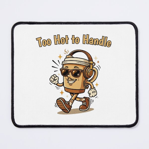 Item preview, Too Hot to Handle - Funny Retro Cool Coffee Cup designed and sold by InfiniteOrbit.