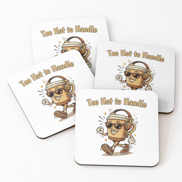Item preview, Too Hot to Handle - Funny Retro Cool Coffee Cup designed and sold by InfiniteOrbit.