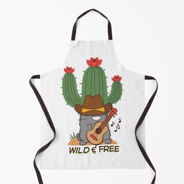 Item preview, Wild and Free Cowboy Cat playing Guitar with Cactus designed and sold by Atlasoloji.