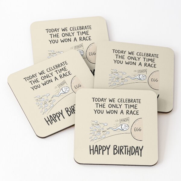 Item preview, Today We Celebrate The Only Time You Won A Race Funny Birthday designed and sold by dudelinart.