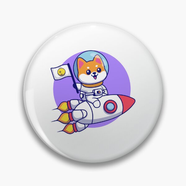 Item preview, Cute Shiba Inu Dog Astronaut Riding Rocket Space Cartoon designed and sold by Hiro Hiro.