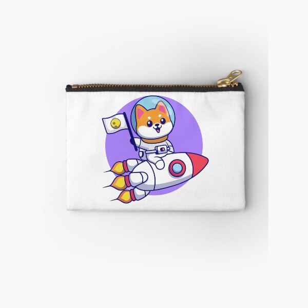 Item preview, Cute Shiba Inu Dog Astronaut Riding Rocket Space Cartoon designed and sold by Hiro Hiro.