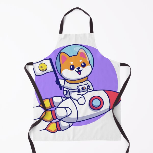 Item preview, Cute Shiba Inu Dog Astronaut Riding Rocket Space Cartoon designed and sold by Hiro Hiro.