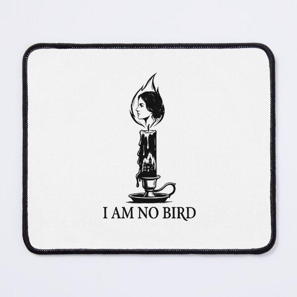 Item preview, Jane Eyre I Am No Bird Minimalist Candle Flame Line Art designed and sold by Fenay Designs.