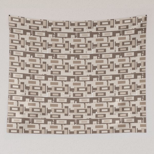 Item preview, Brutal Modernism Neutral Earth Tone Design  designed and sold by PatternTitan.