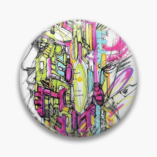 Item preview,  Cyberpunk graffiti manga ink art designed and sold by Paintbase.