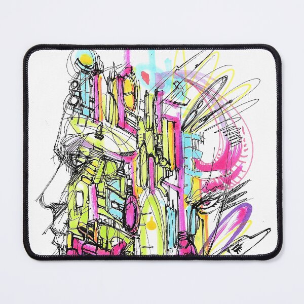 Item preview, Cyberpunk graffiti manga ink art designed and sold by Paintbase.