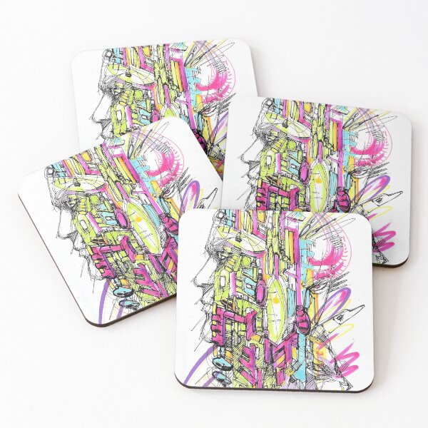 Item preview,  Cyberpunk graffiti manga ink art designed and sold by Paintbase.