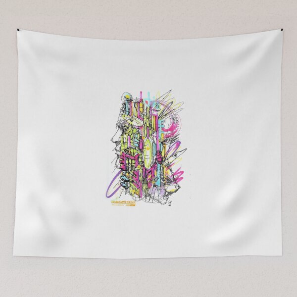 Item preview,  Cyberpunk graffiti manga ink art designed and sold by Paintbase.