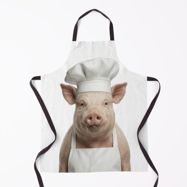 Item preview, Funny Pig Chef Realistic Animal Cooking Humor Art designed and sold by LazyOwlStore.