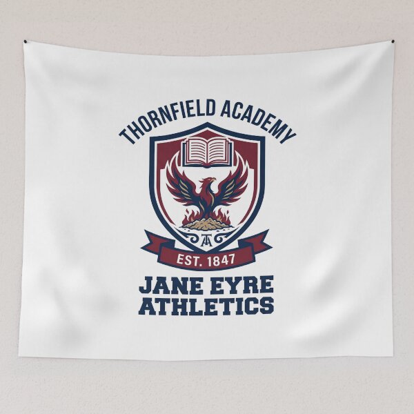 Item preview, Jane Eyre Thornfield Academy Athletics Est 1847 Collegiate Crest designed and sold by Fenay Designs.
