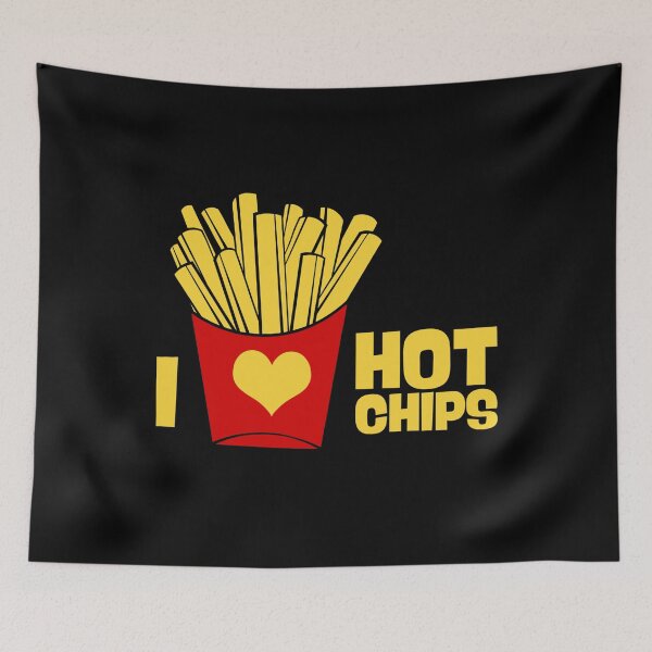 Item preview, I Love Hot Chips designed and sold by Dondonmart.
