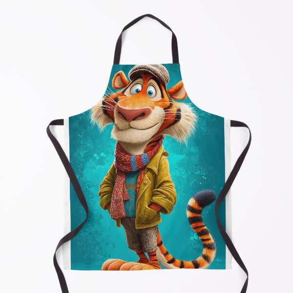 Item preview, Stylish Cartoon Tiger Character in Vibrant Colors designed and sold by Artessie.