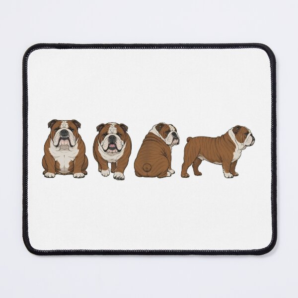 Item preview, Four Views of Bulldog Poses Dog Lovers Shirt designed and sold by SoyLamderma.
