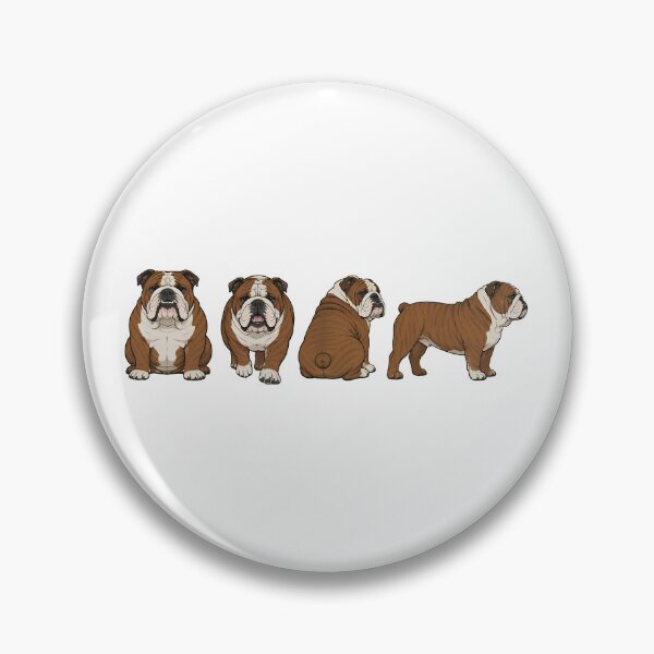 Item preview, Four Views of Bulldog Poses Dog Lovers Shirt designed and sold by SoyLamderma.