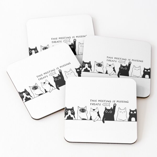 Item preview, This Meeting Is Missing Treats | Cat Committee designed and sold by Miho9999.