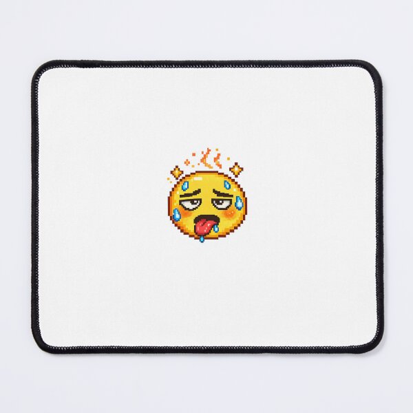Item preview, Hot Pixel Emoji – Retro 8 Bit Sweaty Reaction Sticker designed and sold by ANiyati.