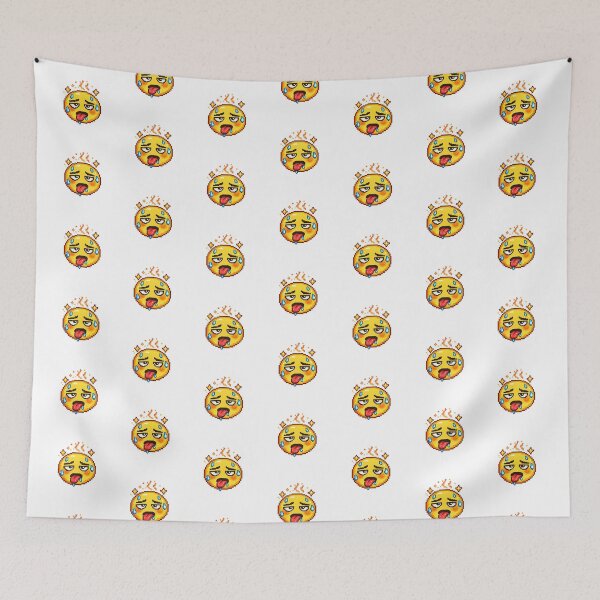 Item preview, Hot Pixel Emoji – Retro 8 Bit Sweaty Reaction Sticker designed and sold by ANiyati.