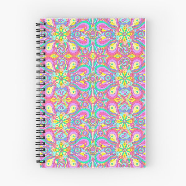 Item preview, Trippy Mandala Psychedelic Floral Seamless Pattern Colorful Retro 70s Groovy Art designed and sold by FestDrip.