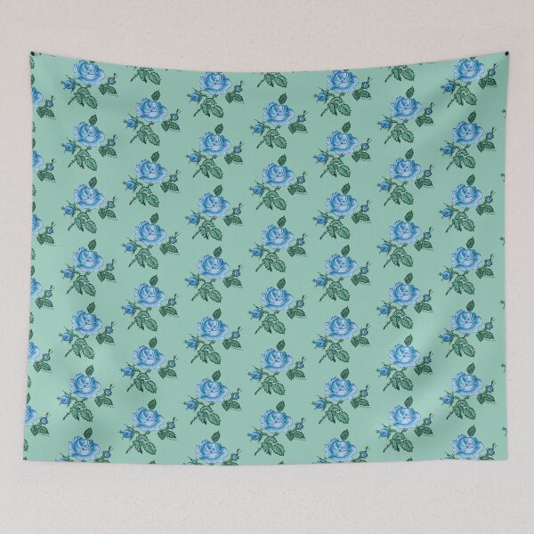 Item preview, Flor azul vintage designed and sold by Bluff Creative.