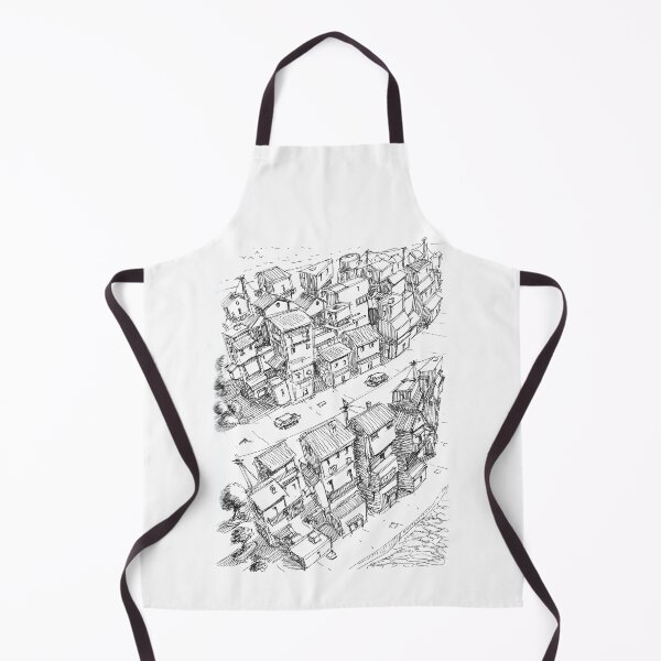 Item preview, manga sketch town ink art designed and sold by Paintbase.