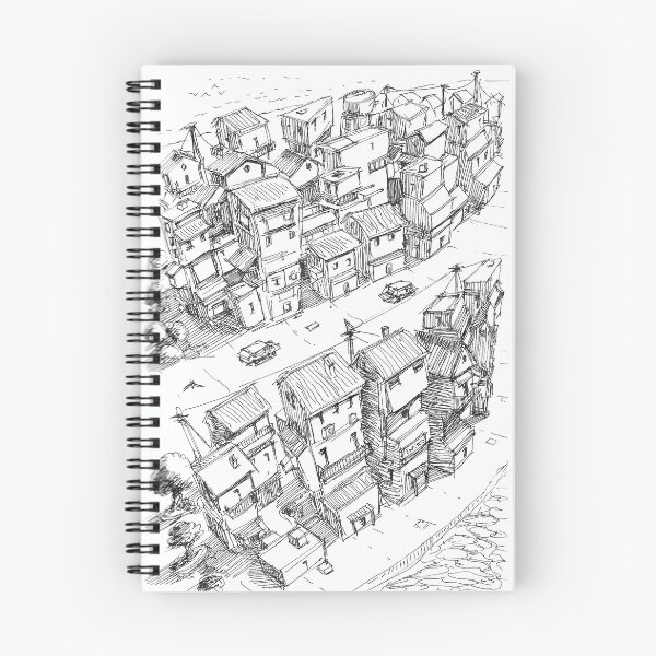 Item preview, manga sketch town ink art designed and sold by Paintbase.